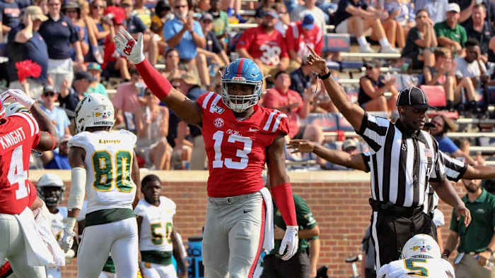 Ole Miss edge rusher Sam Williams